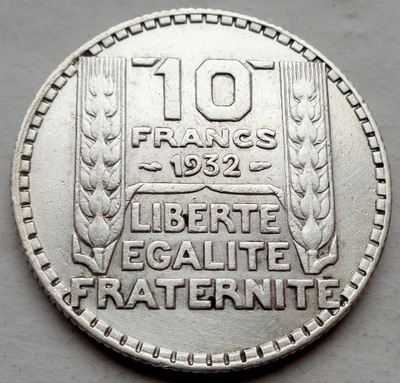 Francja - 10 franków - 1932 - srebro