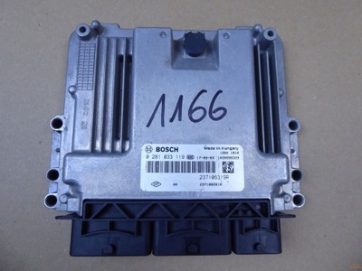Бортовой компьютер renault clio iv 4 0281033119 237106319r фото №1