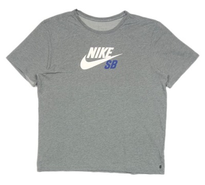 NIKE SB Męski Szary T-shirt Koszulka Logo r. XL