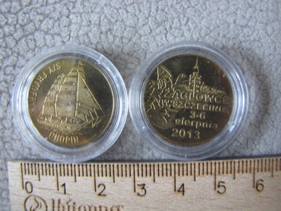 COIN ŻETON MEDAL OKOL. CHOPIN ŻAGLOWCE W SZCZECINIE 2013