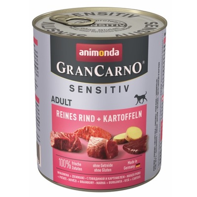 ANIMONDA Grancarno Sensitiv smak: wołowina z ziemni