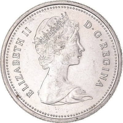 Moneta, Canada, 25 Cents, 1984