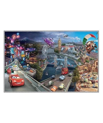 Dywan CARS ZYGZAK McQueen licencja DISNEY 100 x 200 cm MIASTO