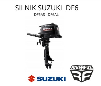 Silnik spalinowy Suzuki DF6 AL 138 cm³ 6 KM Długa kolumna RIVERFOX