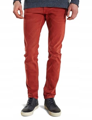 Jack Jones Ceglane Męskie Jeansy Slim Fit 29/30