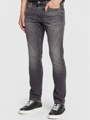 Calvin Jeans Jeansy J30J322430 Szary Slim Fit w30 l34 cd3.7 spodnie