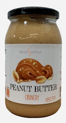 MASŁO ORZECHOWE 900g CRUNCHY 100% PEANUT BUTTER