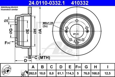 24.0110-0332.1 DISCO HAM.TYL KIA CEED 06-  