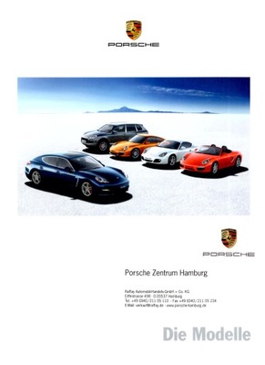 PROSPEKT PORSCHE DIE MODELLE 