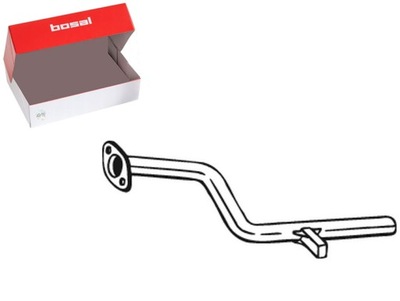 Труба выхлопная перед renault clio iii grand scenic ii megane ii модуль фото №1