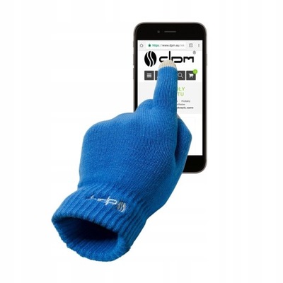 Rękawiczki Uniwersalne do Telefonu Niebieskie DPM