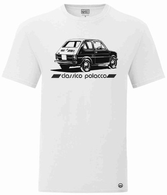 T-shirt koszulka nadruk Polski Fiat 126p Maluch