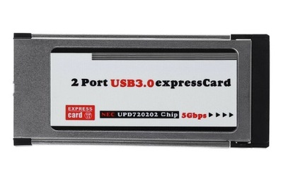 Kontroler Adapter Express Card USB3.0 2 Porty 34mm