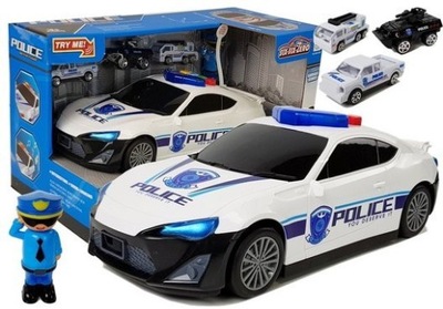 Auto Policyjne Schowek Garaż 2w1 Policjant Autka