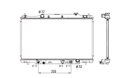 Nrf радіатор honda stream 01- nrf фото №1