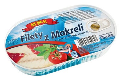 Filety z Makreli w sosie pomidorowym 170g MK
