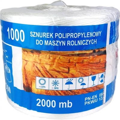 SZNUREK ROLNICZY, OGRODNICZY 1000TEX 2000M TEGAFOL 1 VNT. 