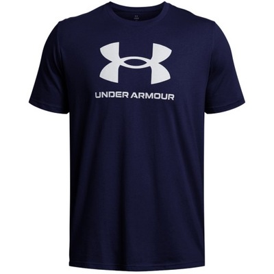 Koszulka męska under armour sportstyle logo granatowa 1382911 408 2XL