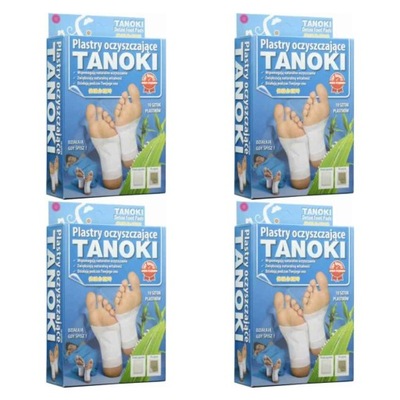 4 x Tanoki Detox Plastry Oczyszczające 10sztuk