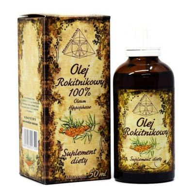 OLEJ ROKITNIKOWY 50ML REMEDIUM ZIMNOTŁOCZONY 100%