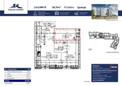 Mieszkanie, Łomża, 27 m²