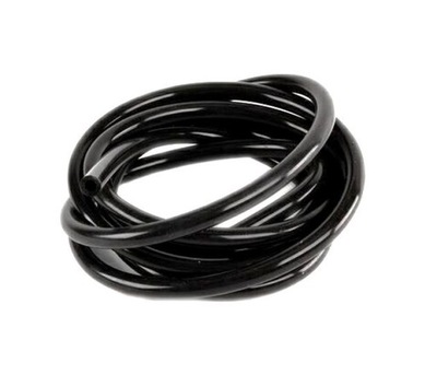 CABLE DE VACÍO TUBULADURA MANGA SILIKONOWY EN TALKU NEGRO BLACK 4MM 67CM  