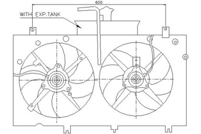 Nissens вентилятор радіатора з корпус mazda 6 1 фото №1
