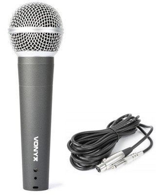 MIKROFON DYNAMICZNY WOKALOWY VONYX Z KABLEM 5M