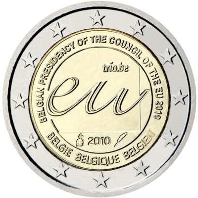 2 euro Belgia Przewodnictwo w UE 2010