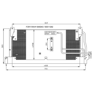 RADIATOR AIR CONDITIONER OPEL  