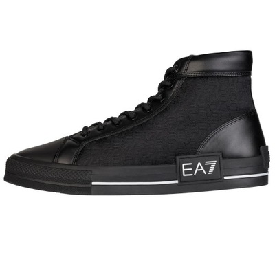 EMPORIO ARMANI EA7 trampki wysokie buty męskie NOWOŚĆ BLACK roz. 43 1/3