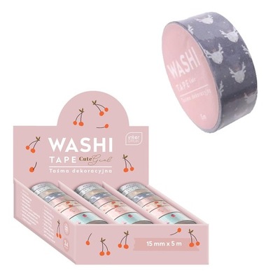 TAŚMA DEKORACYJNA WASHI CUTE GIRL MIX 1 sztuka