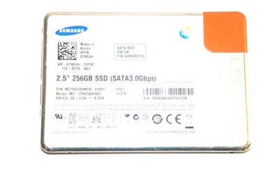 USZKODZONY DYSK SSD SAMSUNG 256GB 2,5''