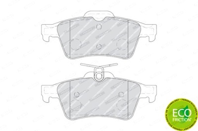 FERODO ZAPATAS DE FRENADO PARTE TRASERA CADILLAC CTS CITROEN C5 3 FORD FOCUS IV  