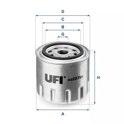 ФИЛЬТР МАСЛА UFI 23.257.00 фото