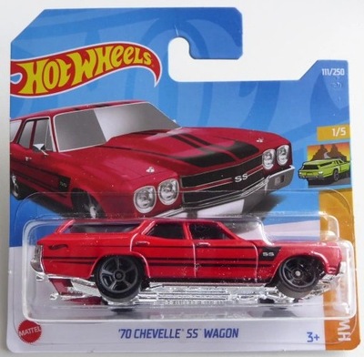 HOT WHEELS - '70 CHEVELLE SS WAGON (czerwony)