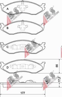 PADS FRONT JEEP CHEROKEE, KIA CARNIVAL -01  