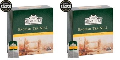 AHMAD TEA 2 x English Tea No.1 100tb z zawieszką