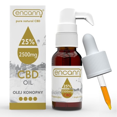 ENCANN Olej konopny CBD 25% 10ml encan 2500mg