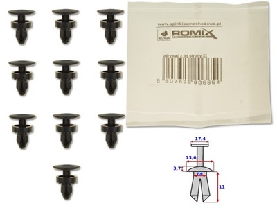 Honda integra 95-01 кліпса кліпса штифт жабо фото №1