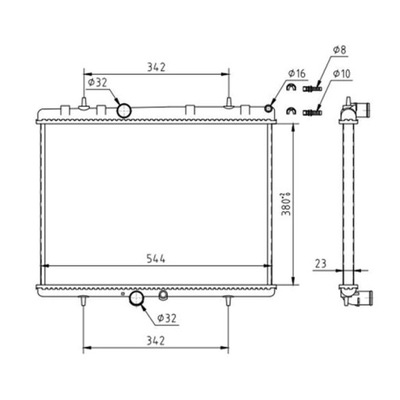 CHLODNICA, SYSTEM COOLING ENGINE HART 610 249  