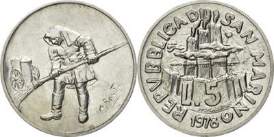 SAN MARINO 5 lirów 1978