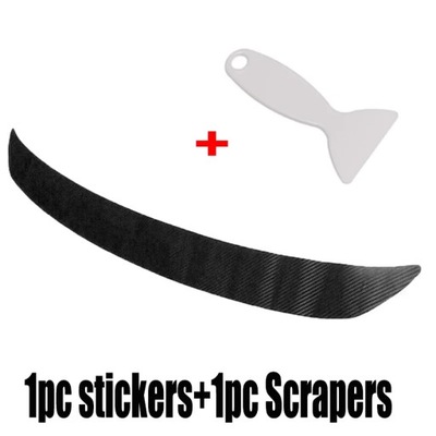 CAR REAR БАМПЕР STICKER CARBON FIBER PROTECTIVE PAD ANTI-SCRATCH COV~57876