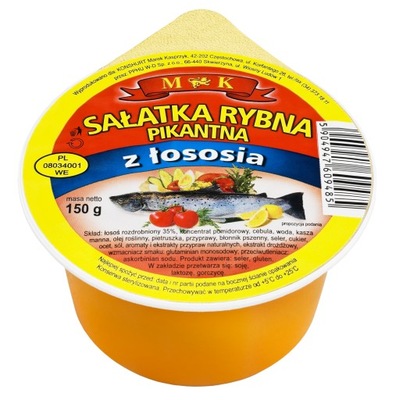 SAŁATKA PIKANTNA Z ŁOSOSIA 150 G MK