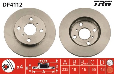 ДИСК ТОРМОЗНОЙ DF4112