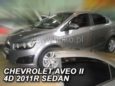 ОБТЕКАТЕЛИ HEKO CHEVROLET AVEO II T300 2011-16 4 ШТУКИ