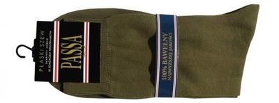 Skarpety Garniturowe 100% Bawełna KHAKI 39/41