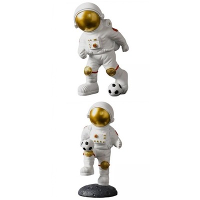 2 szt. Astronauta Rzeźby Rzemiosło Figurka Rzeźba