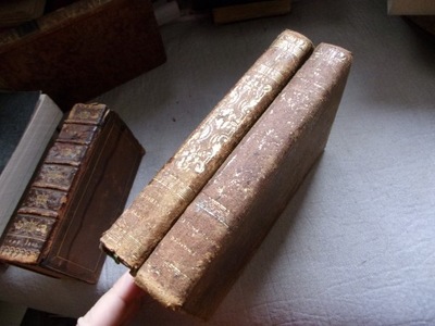2 tomy komplet KURS POSŁUGI DUCHOWNYCH skóra 1836