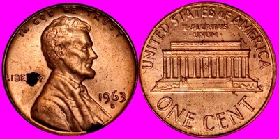 1 Cent USA 1963 D Denver stan 1 U 201 /A